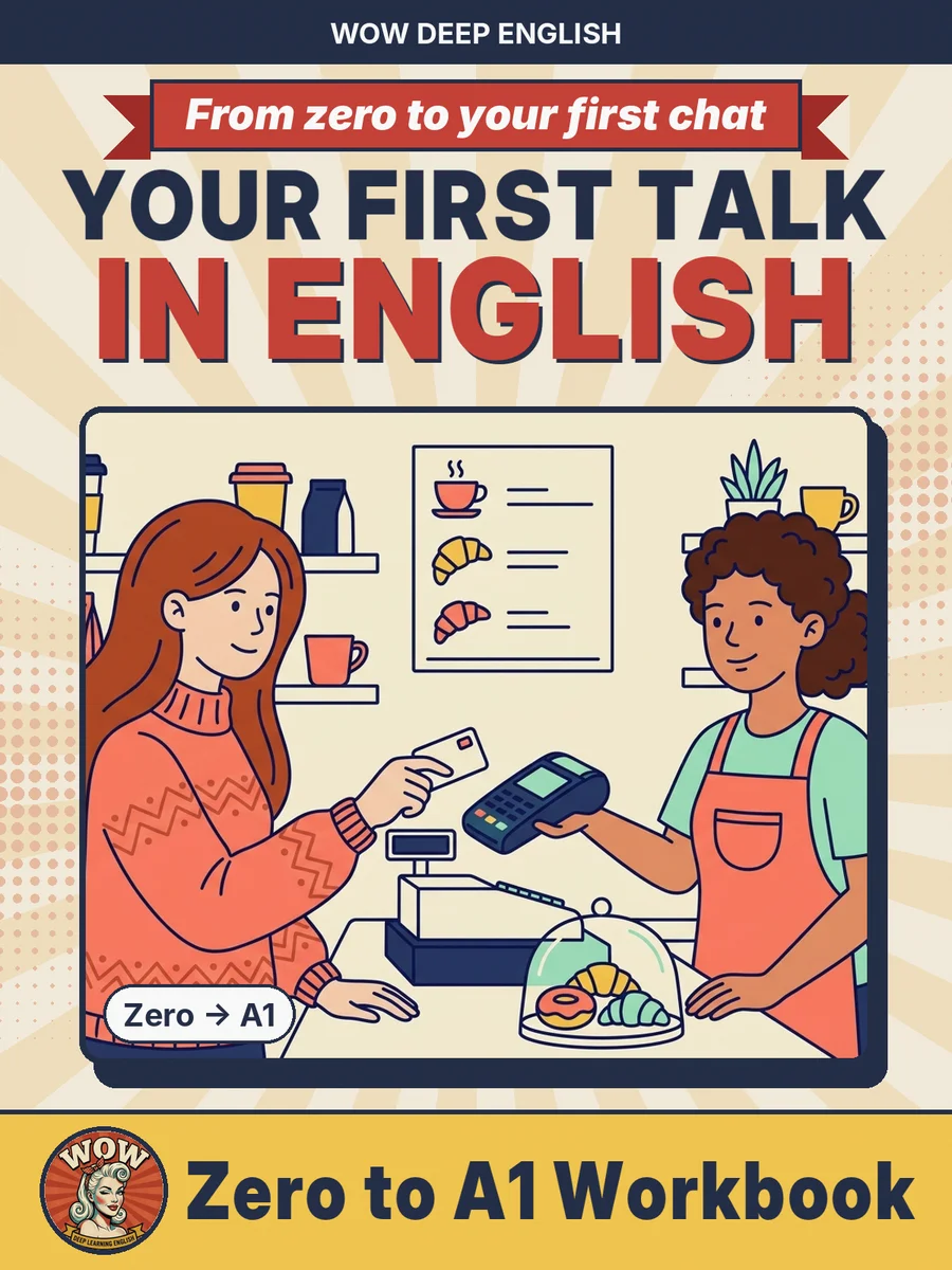 From Zero to A1 workbook cover: Your first conversations in English